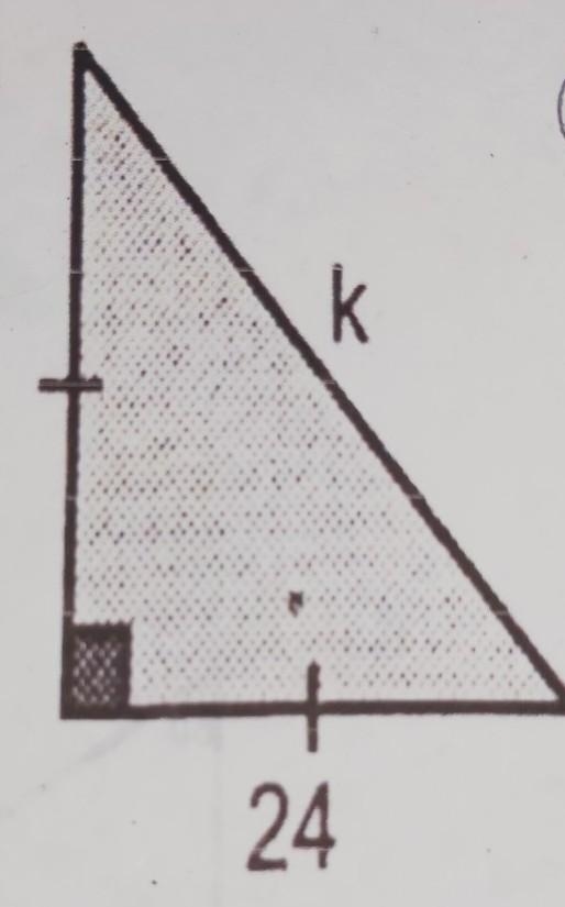 Using the triangle 45o -45o -90o theorem solve this triangle. please​-example-1