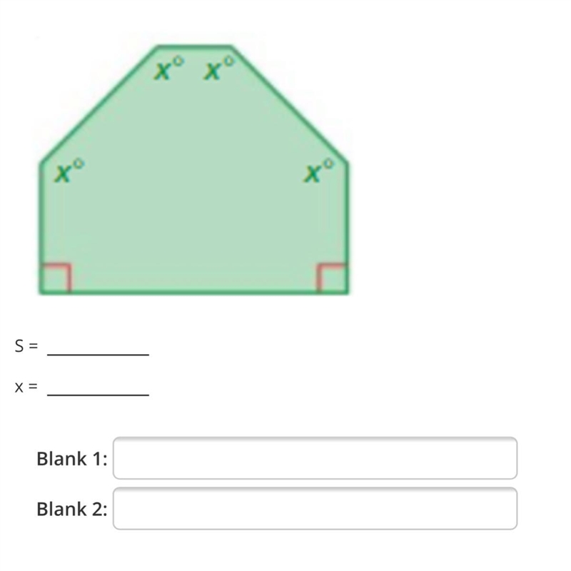 Using the figure below, identify the sum of the angles. Then identify the measurement-example-1