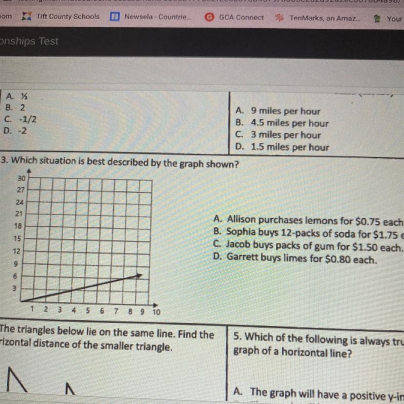 3. Which situation is best described by the graph shown? HELLPPP PLEAAAASEEE A. Allison-example-1