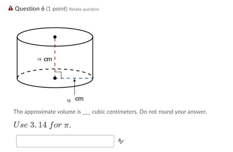 Someone please help with this!! 10 points available!! The approximate volume is ___ cubic-example-1