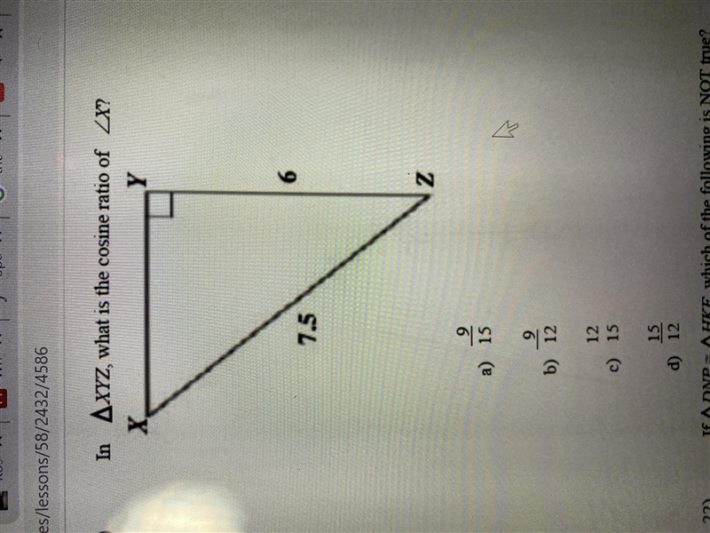 What is the cosine ratio of-example-1