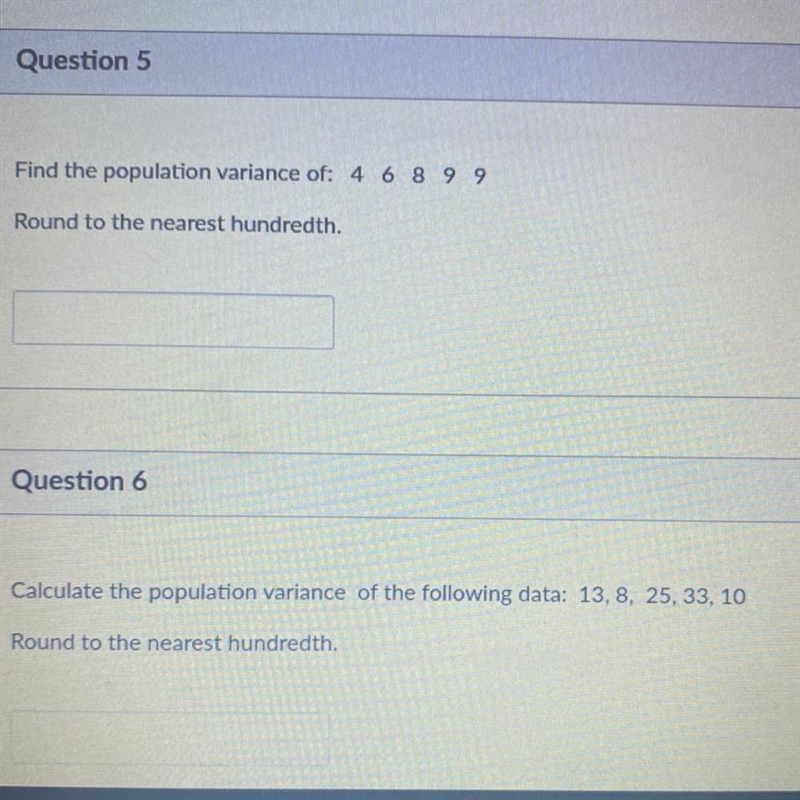 Find the population variance of: 4 6 8 9 9 round to the nearest hundredth-example-1