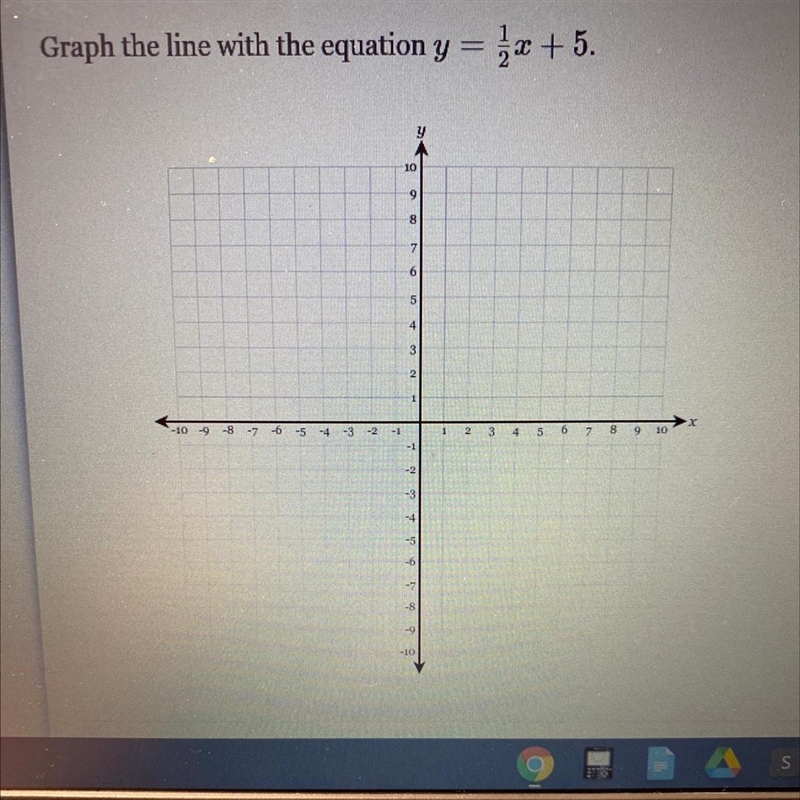 PLEASE HELP!! Graph the line with the equation-example-1