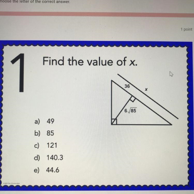 Similar right triangles, i need help with this please-example-1