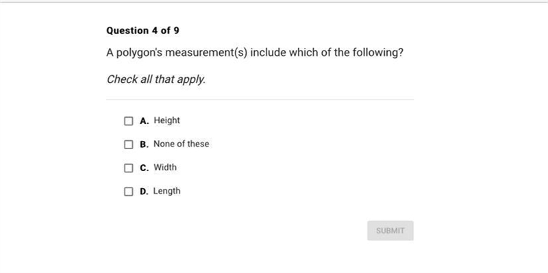 Polygon measurement include which of the following?-example-1