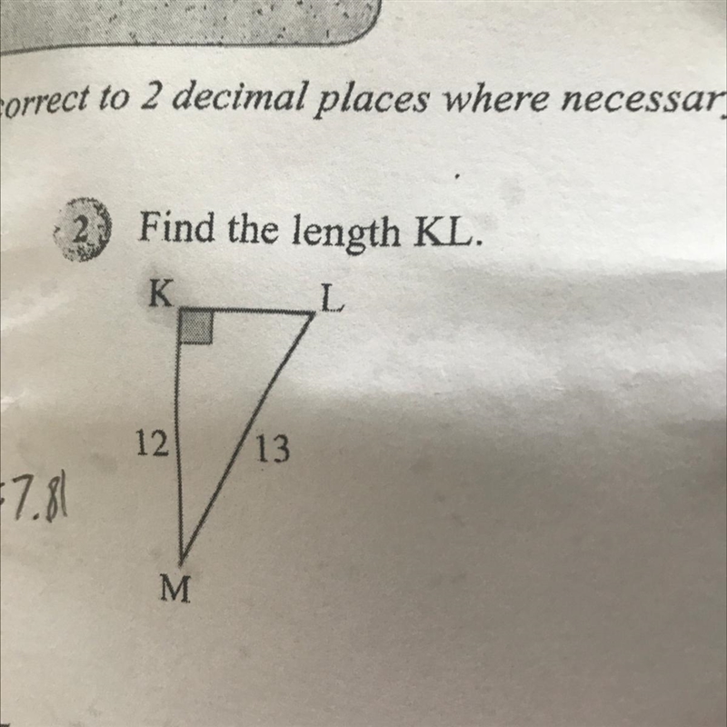 I need help with short sides of the triangles on Pythagorean theorem-example-1