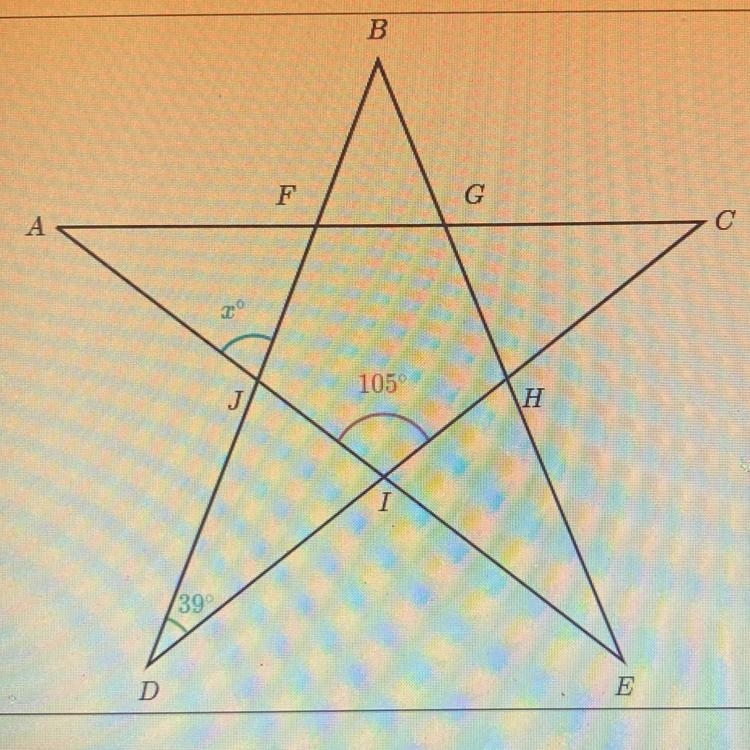 What is the measure of /x? Angles are not necessarily drawn to scale. PLS HELP I REALLY-example-1