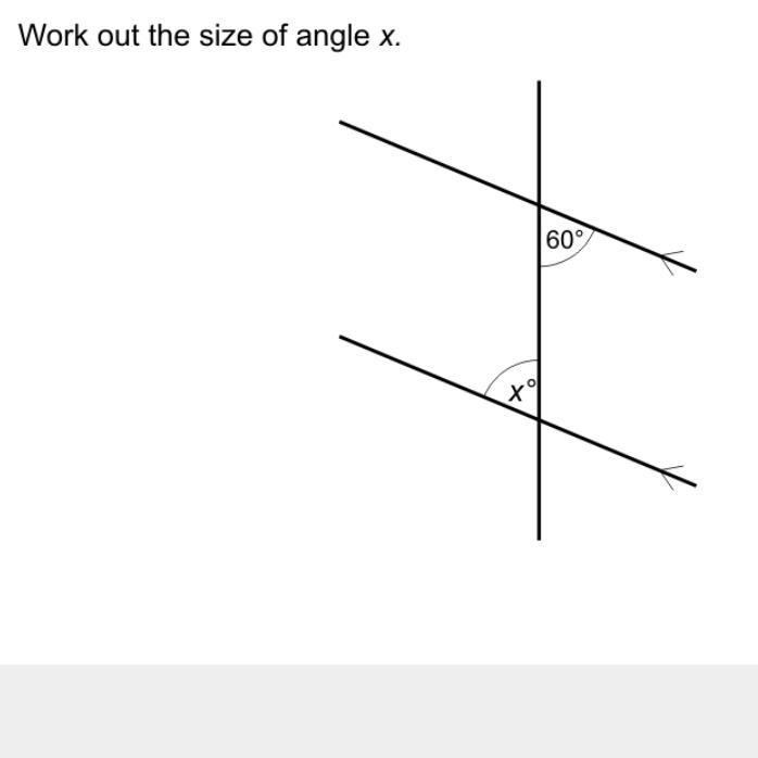 Work out the value of x-example-1