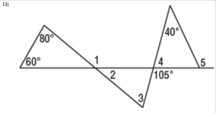 What are the values of each missing angle measurement?-example-1