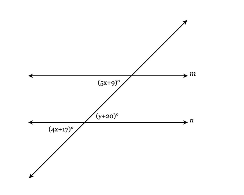 Find the value of x and y-example-1