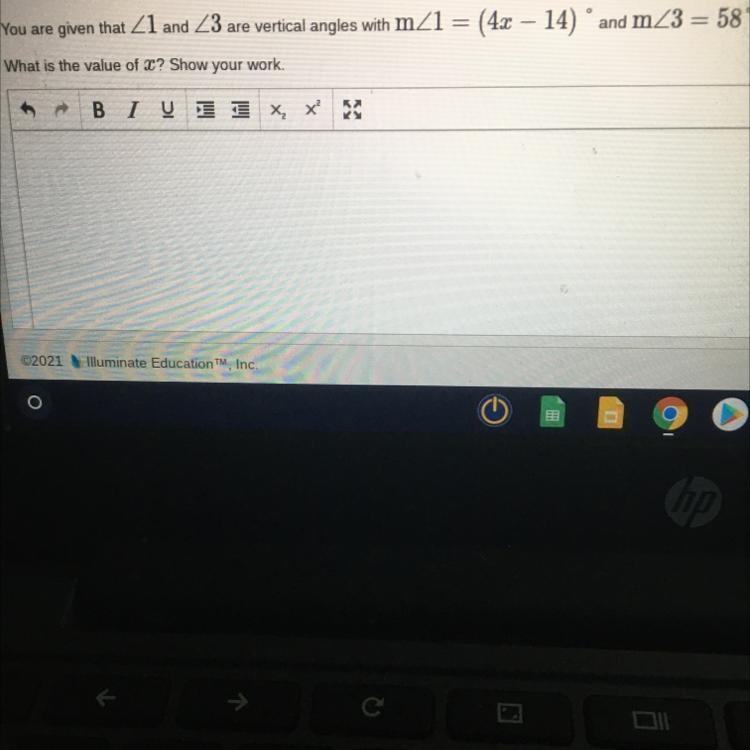 What is the value of x-example-1