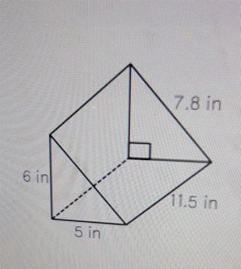 What is the volume of the triangular prism below ​-example-1