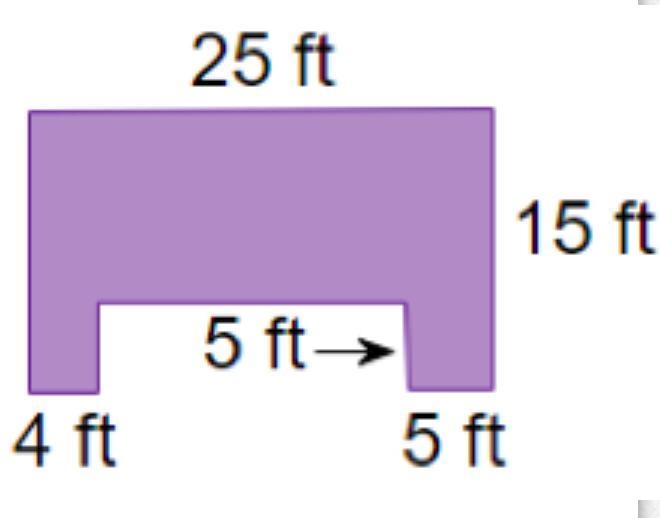 Calculate the area of the shape.-example-1