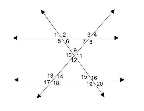 Please help! name each angles! I know if you dont know. <4 and <14 <5 and-example-1