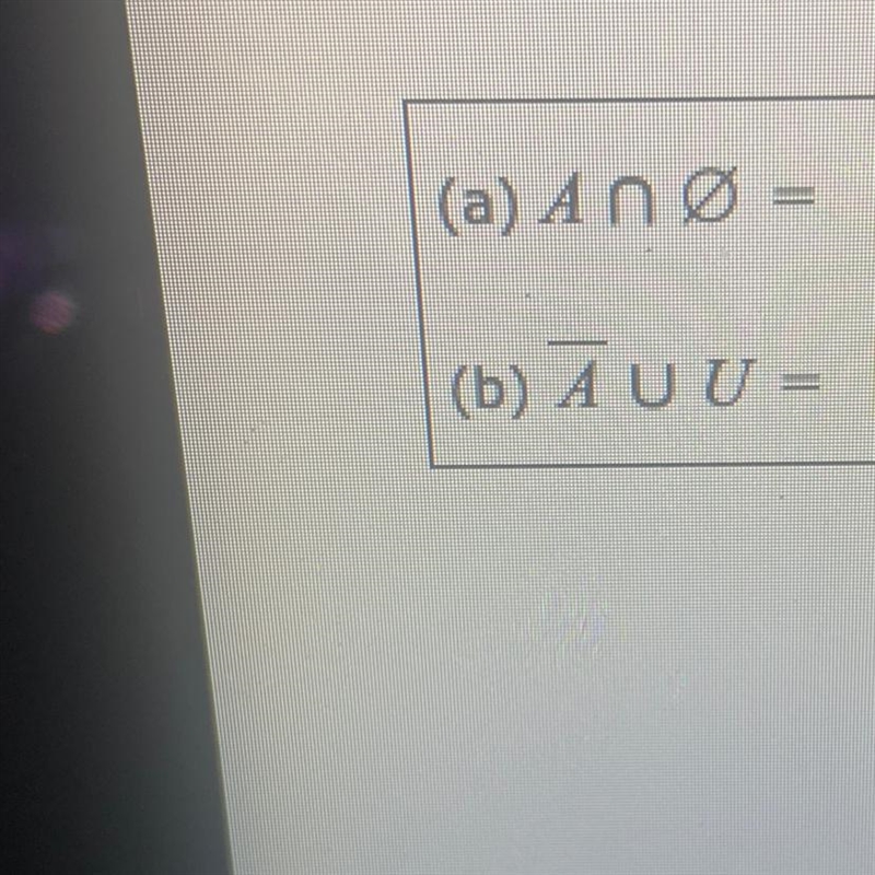 Set A and the universal set U are defined as follows. U={1,2,3,4,5,6) A= {2,4,6} Find-example-1