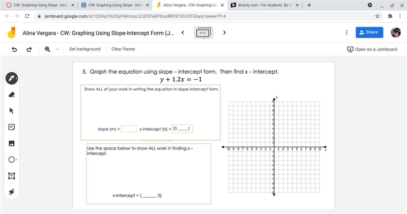 Help me pls. Graphing Using Slope. Look at the pictures-example-2