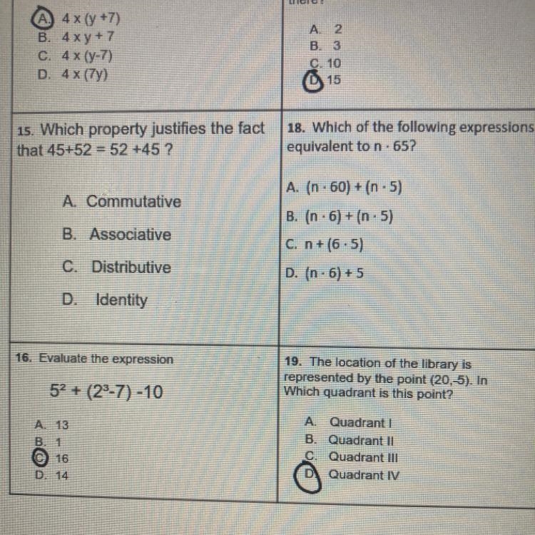 I need help with number 15 and 18 it’s due today please help me!-example-1