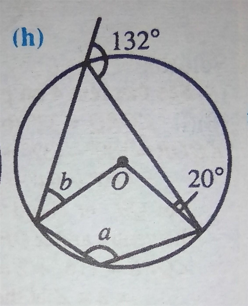 Find the size of the angles marked by letters in the following diagram.​-example-1