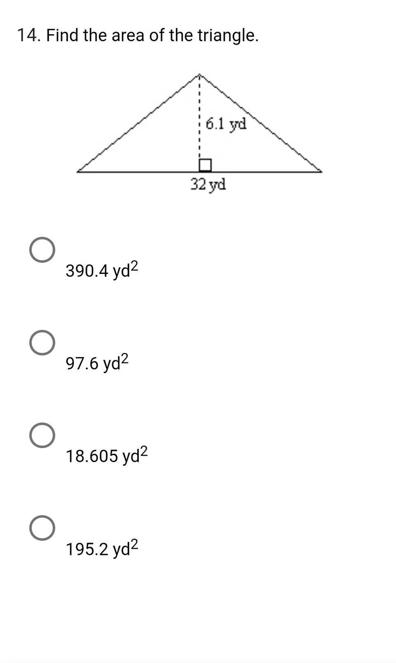 Find the area of the triangle.​-example-1