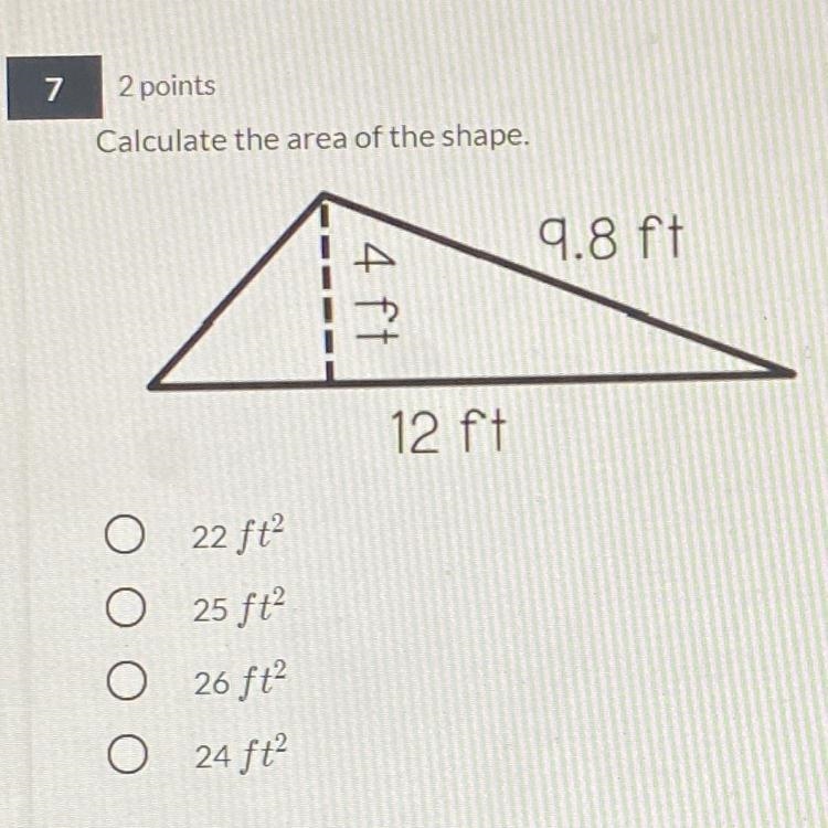 Calculate the area of shape.-example-1