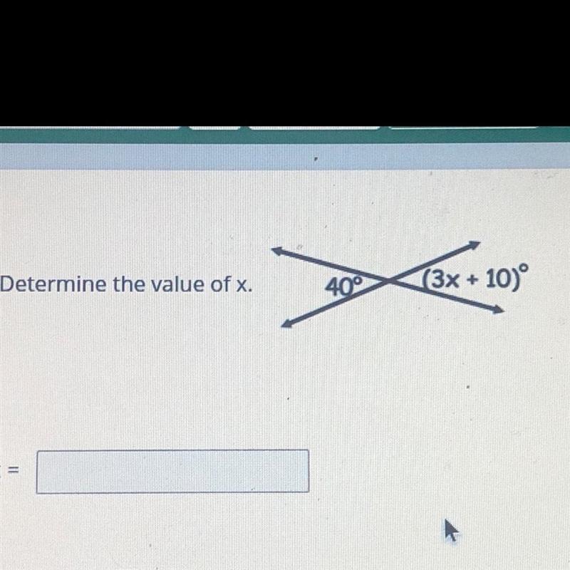 Determine the value of x-example-1