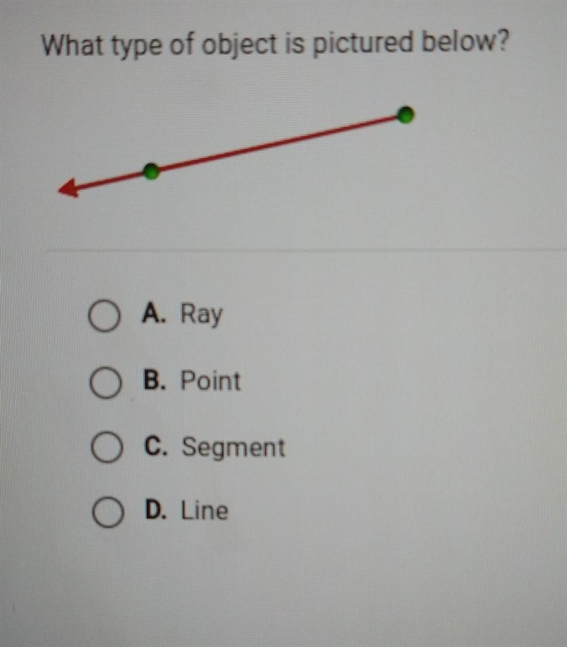 Points, segments, rays and lines​-example-1