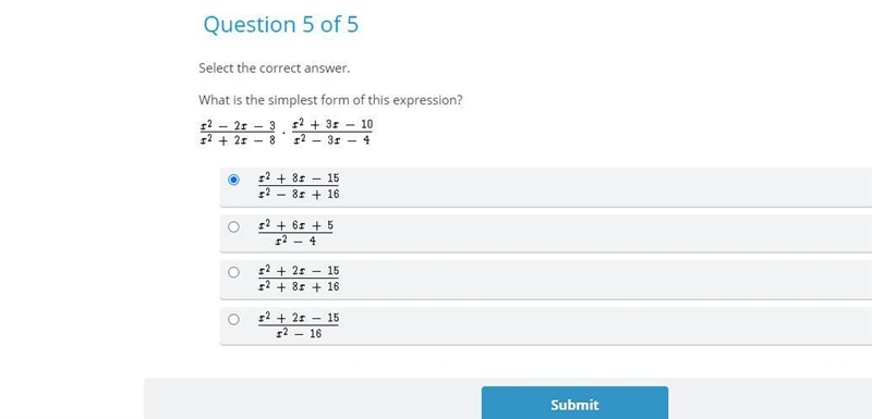 What is the simplest form of this expression?-example-1