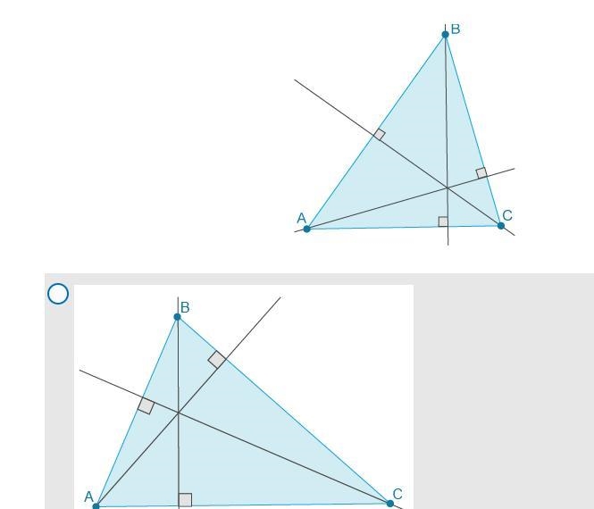 PLEASE HELP ASAP!! Which of the following triangles shows a centroid? please answer-example-1