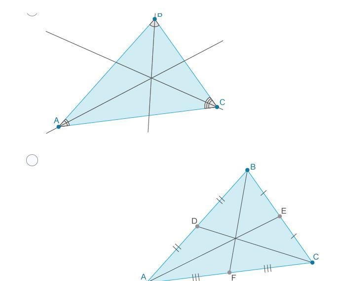 PLEASE HELP ASAP!! Which of the following triangles shows a centroid? please answer-example-2