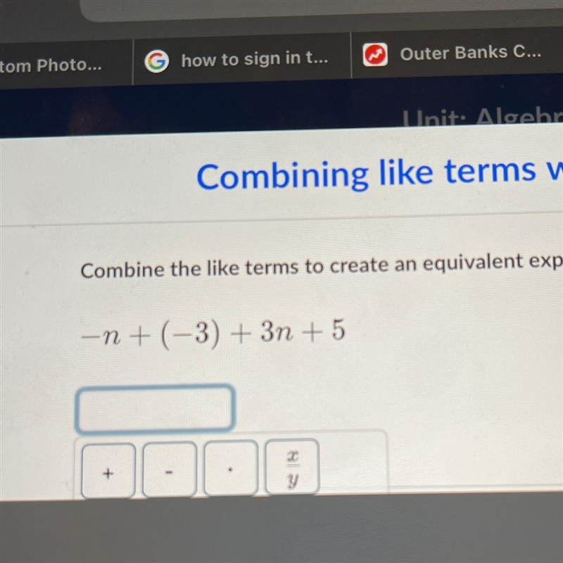 -n +(-3) + 3n +5 Help would be appreciated! Ueowbfkwjdbdbdjd-example-1