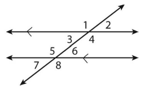 Select all of the angles that are congruent to \angle 5.-example-1