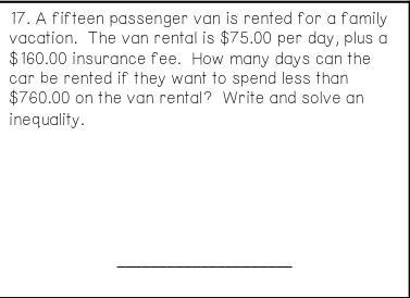 Please help me out fast. And make sure to Write and solve an inequality. Or it isn-example-1