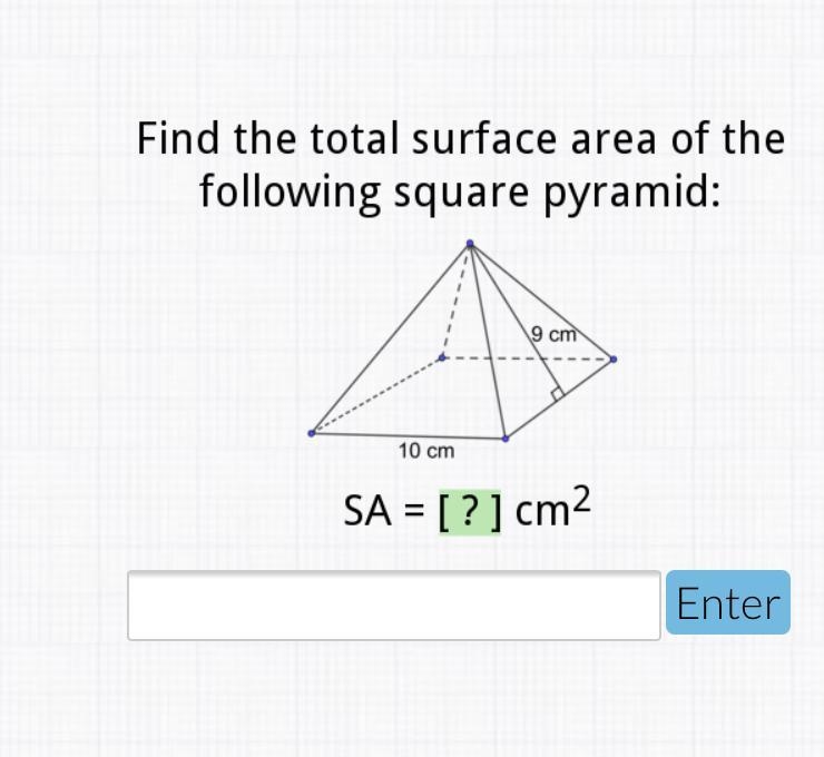 What is the total surface area?-example-1