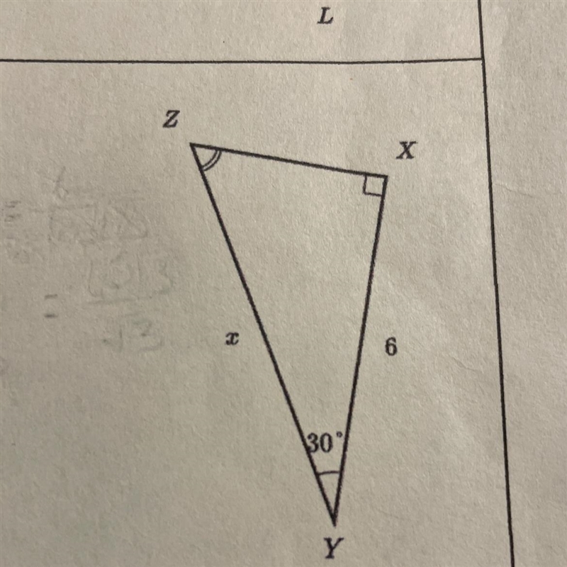 Find the exact value of x.-example-1