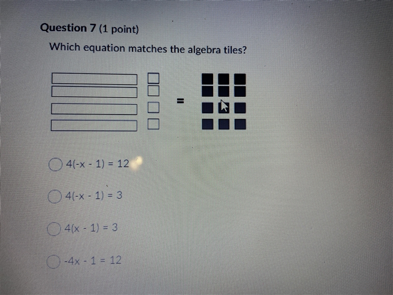 7) which equation matches the algebra tiles-example-1