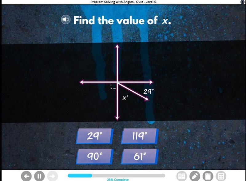 Find the value of x :>-example-1