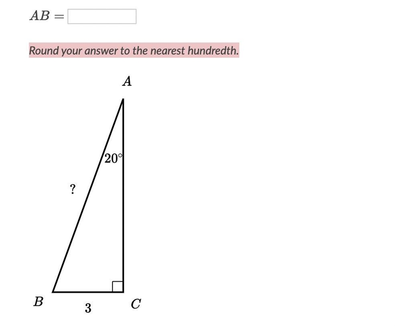 Round your answer to the nearest hundredth AB=-example-1