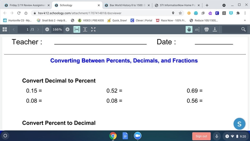 Who can convert the decimals into a percent?-example-1