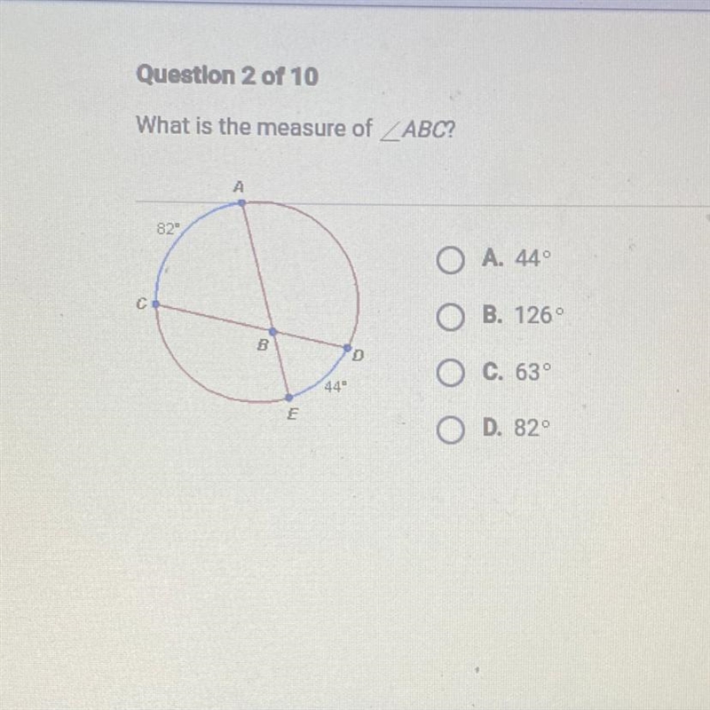 What is the measure of ABC?-example-1