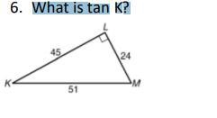 What is tan K? please show your work-example-1