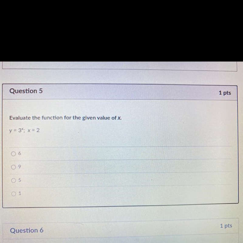 Someone Please Help Evaluate the function for the given value of x. y = 3; x= 2.-example-1