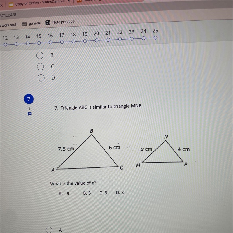 Triangle ABC is similar to triangle MNP. 15 POINTSSS!-example-1