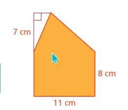 Find the area of the figure. The area is _____ square centimeters.-example-1