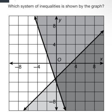 HELPPP.!!! Answer choices: −y ≥ x + 4 −3x + 3y ≤ −9 −y ≤ 3x + 4 −3x + 3y ≤ −9 y ≤ −x-example-1