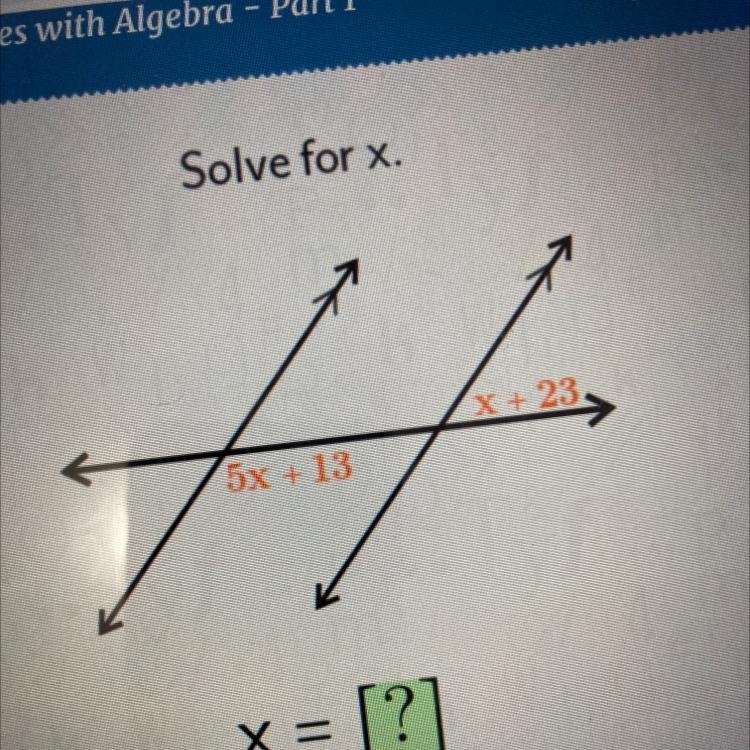 X + 23 5x + 13 please help-example-1