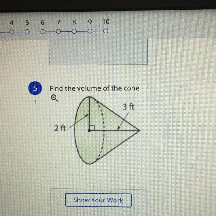 Find the volume of the cone--example-1