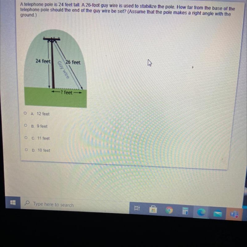 A telephone pole is 24 feet tall-example-1