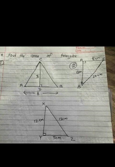 How to find the area of triangle?​-example-1