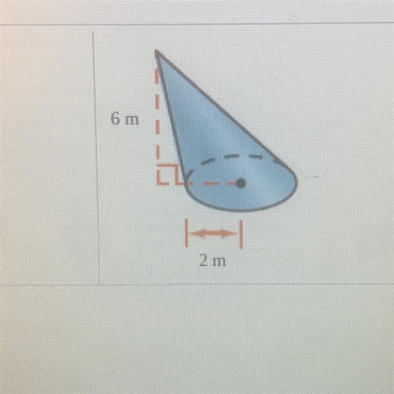 Find the volume of the cone-example-1