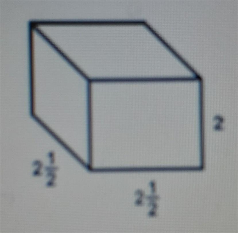 PLEASE HELP NOW 20 POINTS! Use the formula to find the volume of the prism. A. 12 1/2 cubic-example-1